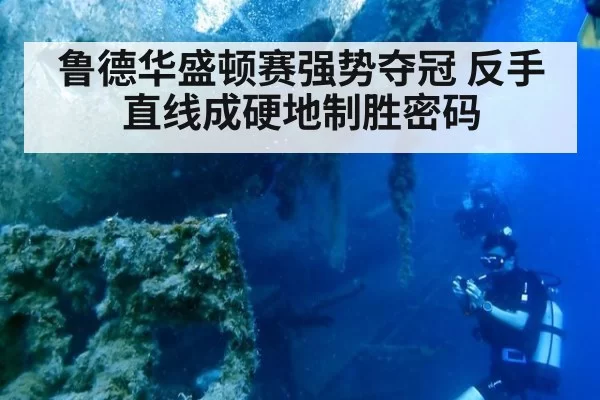 鲁德华盛顿赛强势夺冠 反手直线成硬地制胜密码